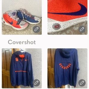 EUC SU Nike pull over jacket zip-neck XXL+NIKE🟠🔵sz11